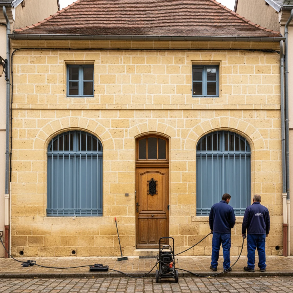 Nettoyage Façade Dijon — résultat professionnel